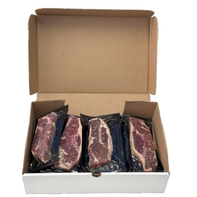 10 Striploin Steaks (8oz. Each, 2 Per Pack)