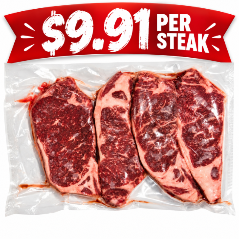 Striploins 7 Oz. (4 per Pack)